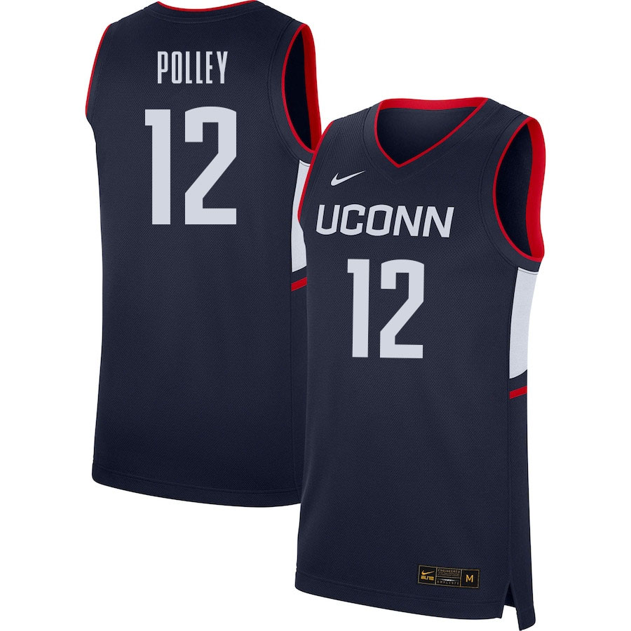 2021 Men #12 Tyler Polley Uconn Huskies College Basketball Jerseys Sale-Navy - Click Image to Close